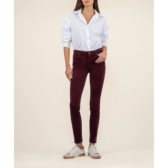 Kut from the Kloth Pants - Kut from the Kloth Pants Diana Corduroy Skinny Relaxed Fit